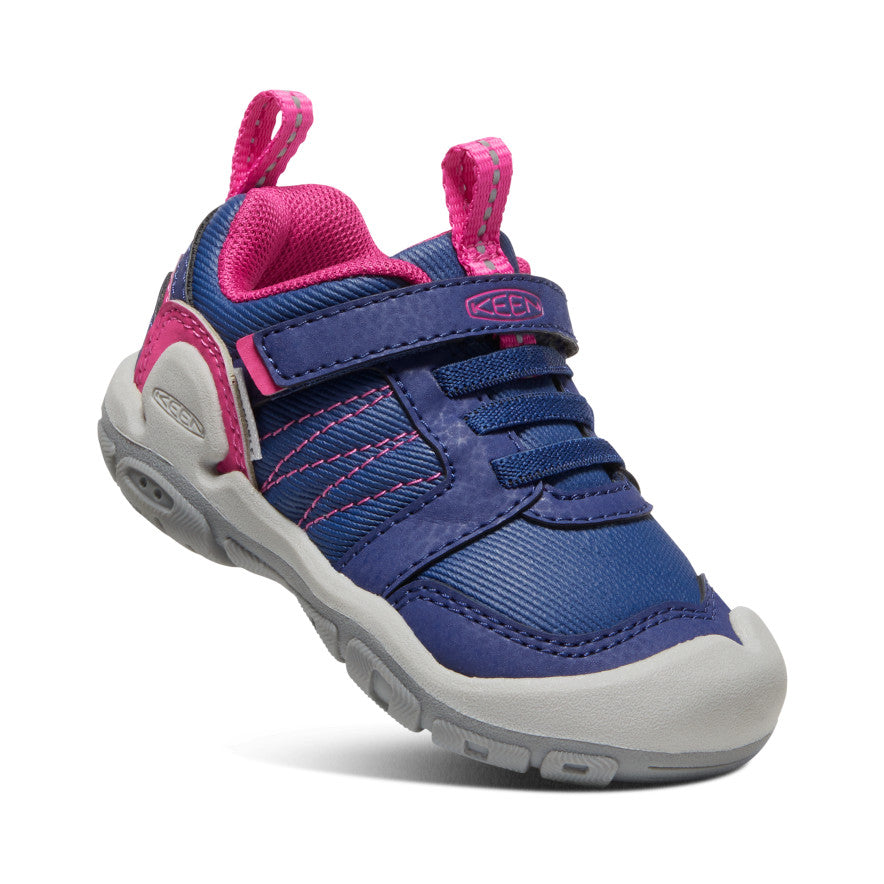 Toddlers' Knotch Peak Sneakers - Blue Depths/Pink Peacock | Comfortable Kids Walking Shoes for Outdoor Play & Preschool Activities