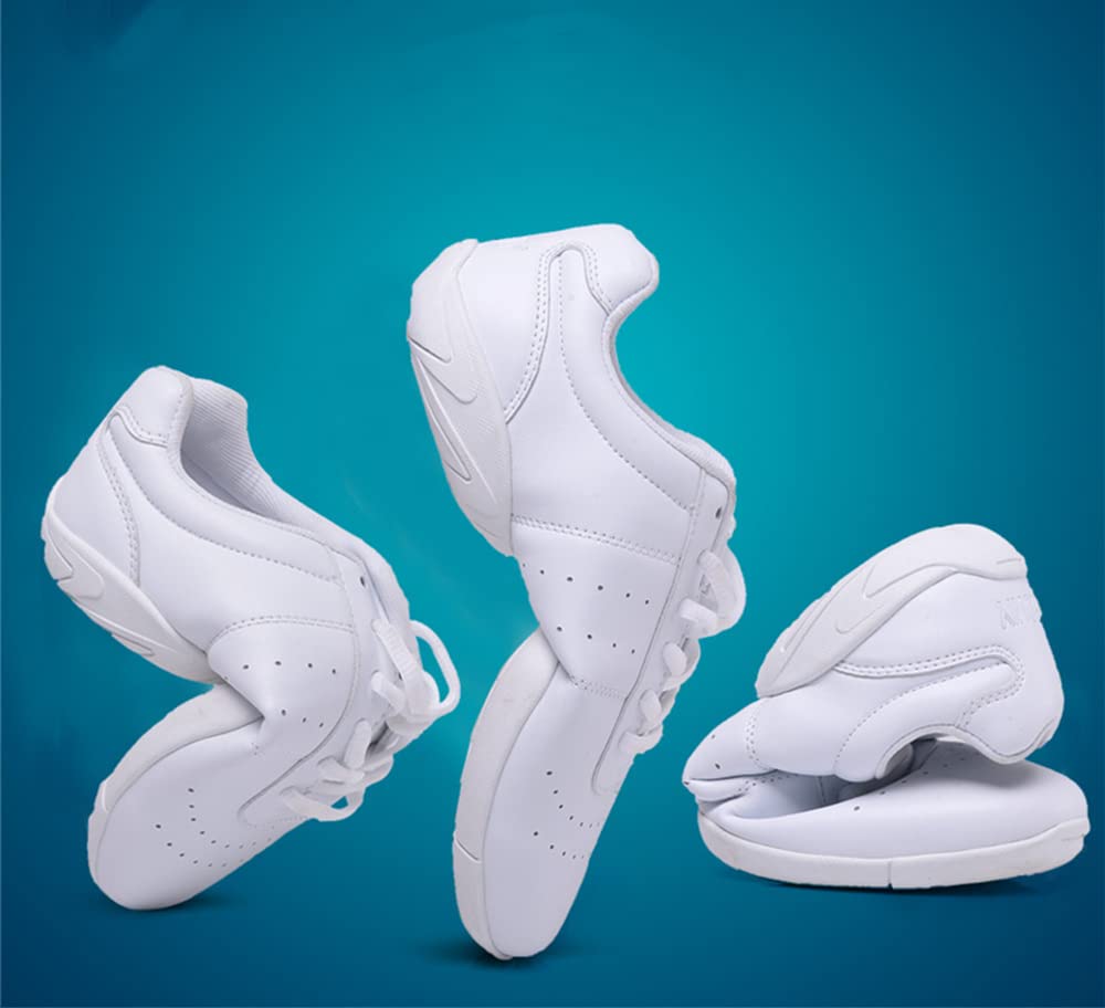White Cheerleading Shoes for Girls - Competition Dance Sneakers with Arch Support | Perfect for Cheerleading, Dance Practice & Gymnastics Performance