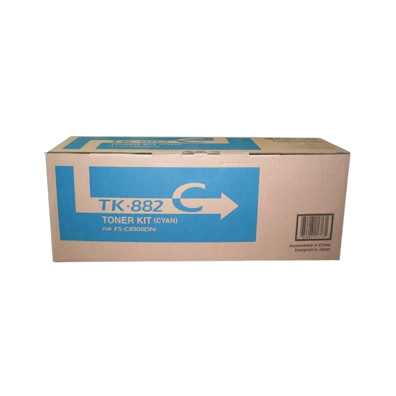 KYOCERA TK-882C Genuine Cyan Toner Kit (1T02KACUS0) for FS-C8500 Printer - 18,000 Page Yield | High-Quality Replacement for Office & Commercial Printing