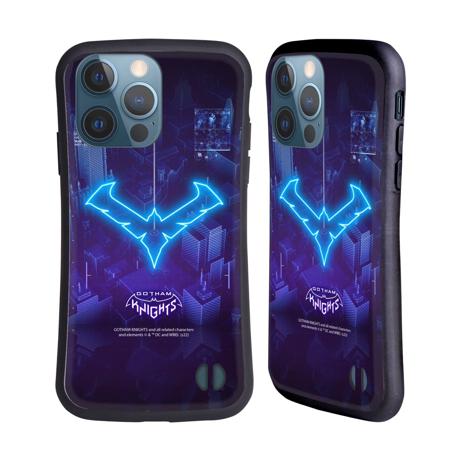 Officially Licensed Gotham Knights Nightwing Character Art Hybrid Case for Apple iPhone 13 Pro - Durable Protective Phone Cover for DC Comics Fans | Perfect for Gaming Conventions, Cosplay Events & Everyday Use