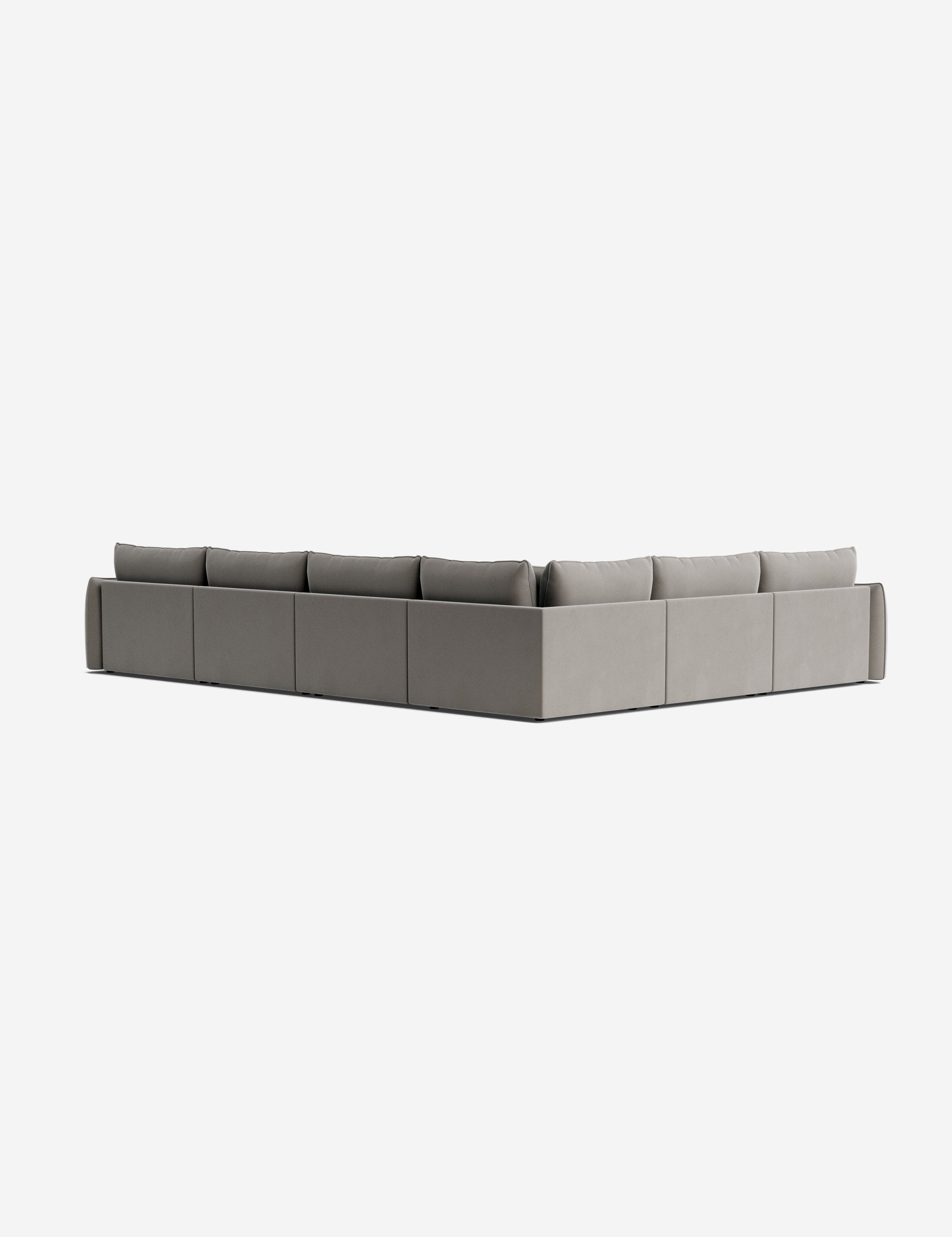 Balmer Modular Corner Sectional Sofa with Ottoman - Modern L-Shaped Living Room Furniture for Small Spaces | Perfect for Apartments, Condos & Family Gatherings
