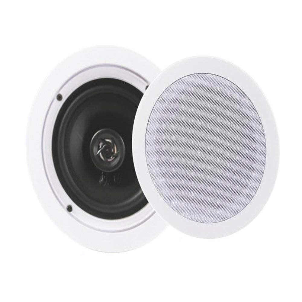 Pyle Audio PDIC1651RD 5.25 Inch 2-Way 150W Ceiling & Wall Speakers (4 Pairs) - High-Quality Home Audio System for Living Room, Bedroom, Office & Outdoor Entertainment