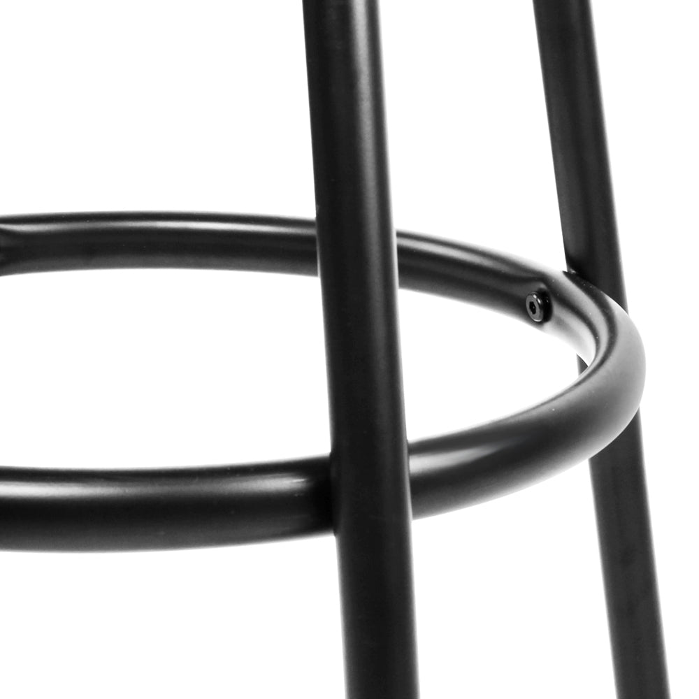 2 Pack Swivel Bar Stools with Leather Padded Seat and Metal Frame - Perfect for Kitchen Island, Home Bar or Breakfast Nook