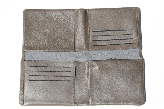 Premium Cross Fold Wallet in Olive Green - Slim RFID Blocking Leather Wallet for Men & Women | Perfect for Travel, Business & Everyday Use