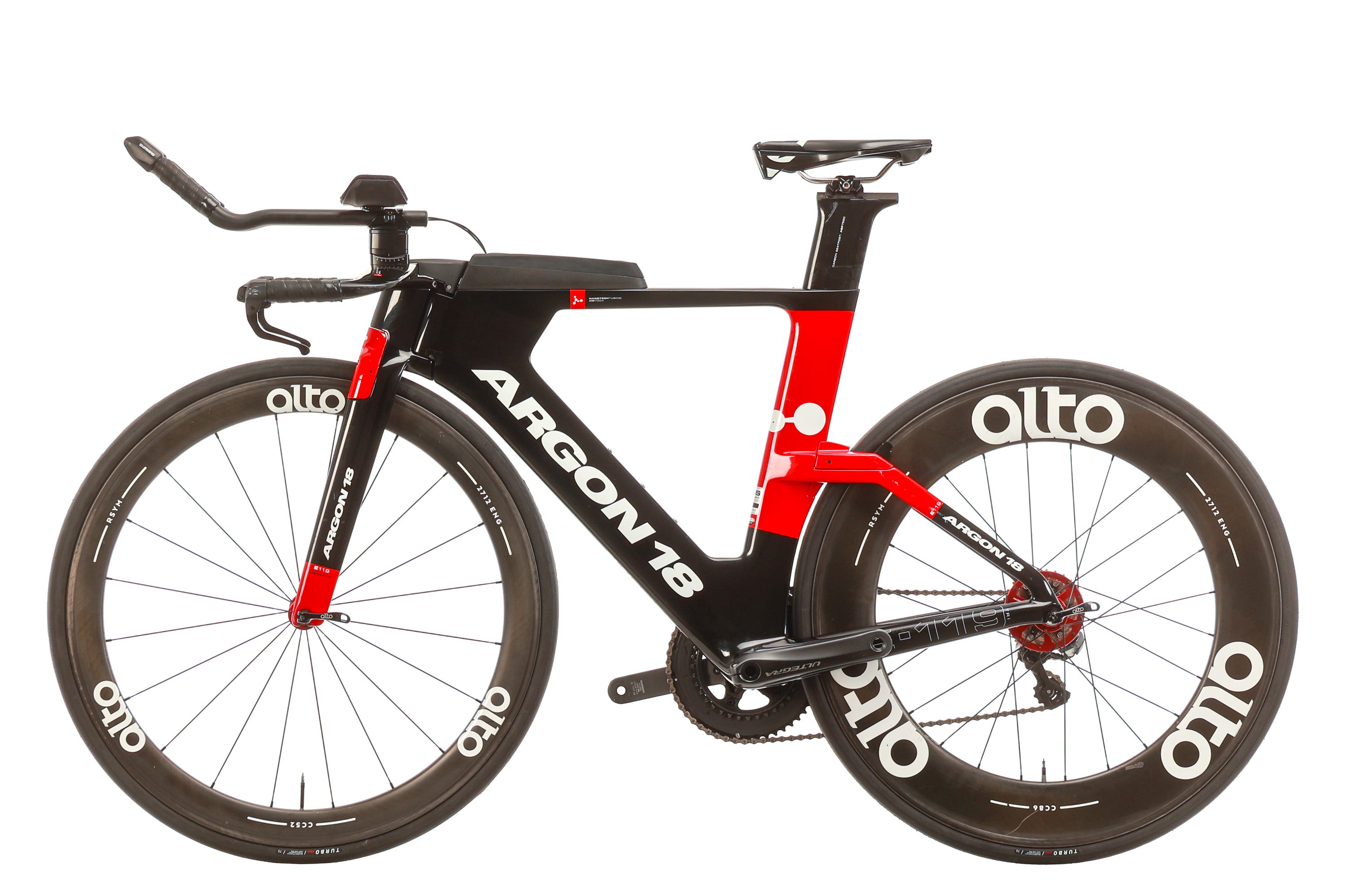 Argon 18 E-119 Tri Triathlon Bike - 2018 Model, Medium Size | High-Performance Carbon Frame for Competitive Triathlons & Endurance Racing