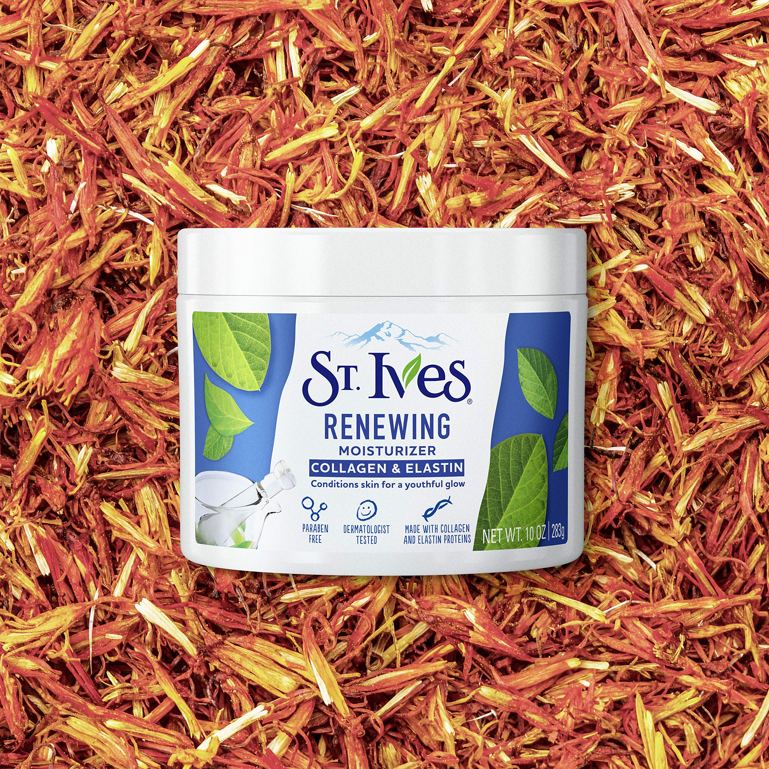 St. Ives Collagen & Elastin Renewing Face Moisturizer Cream for Women - Paraben Free, Dermatologist Tested, Cruelty Free Daily Moisturizer for Dry Skin - 10 oz | Hydrating Facial Care for Day & Night Use