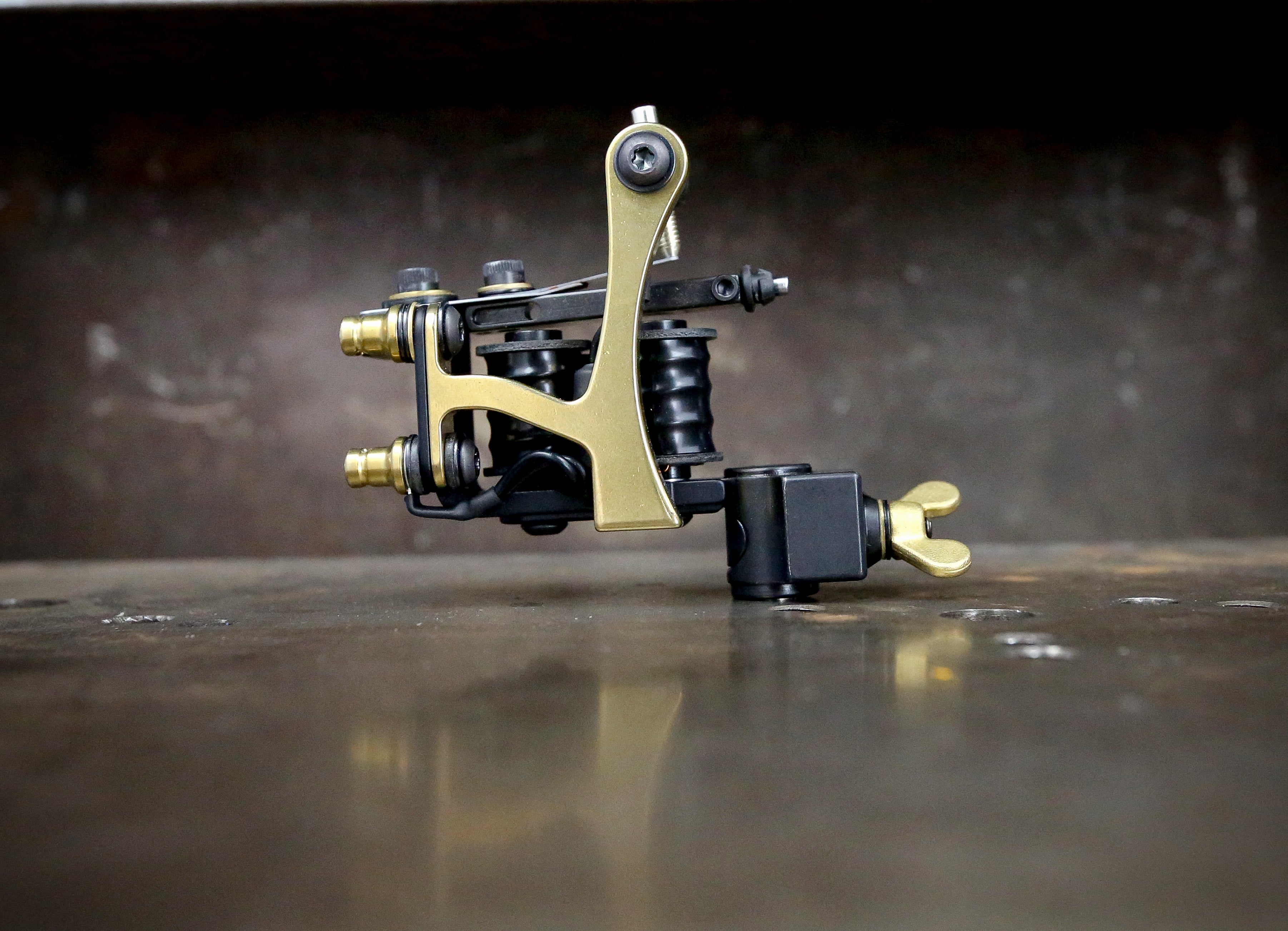 Mike Pike x Destroy Troy Jonesy Liner - Black & Brass Skateboard Deck | Durable Construction for Street & Park Skating
