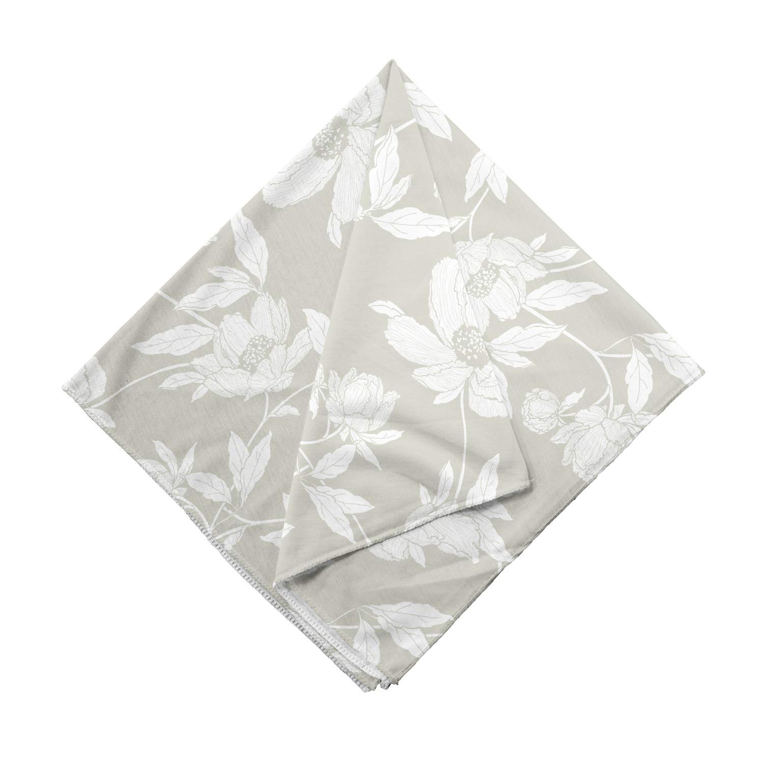 Ambesonne Floral Bandana - Soft Toned Flower Bouquets Unisex Head & Neck Scarf for Women & Men | Perfect for Outdoor Activities, Music Festivals & Fashion Accessories