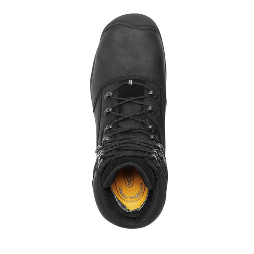 **Men's Louisville 6-Inch Waterproof Steel Toe Work Boots - Black (D Width) - Durable & Comfortable for Construction, Hiking & Outdoor Work**