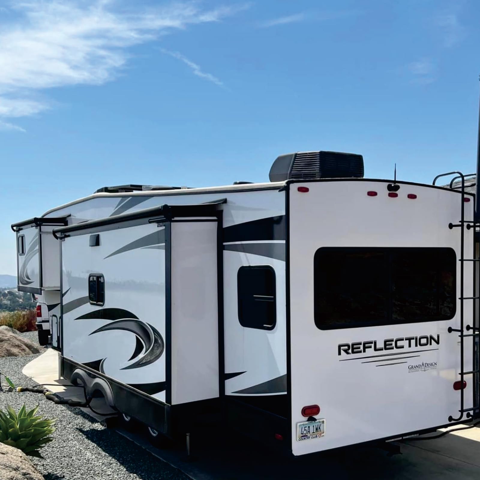 RV Awning Fabric Replacement - Universal Slide Topper for 5th Wheel RVs, Travel Trailers & Motorhomes (49