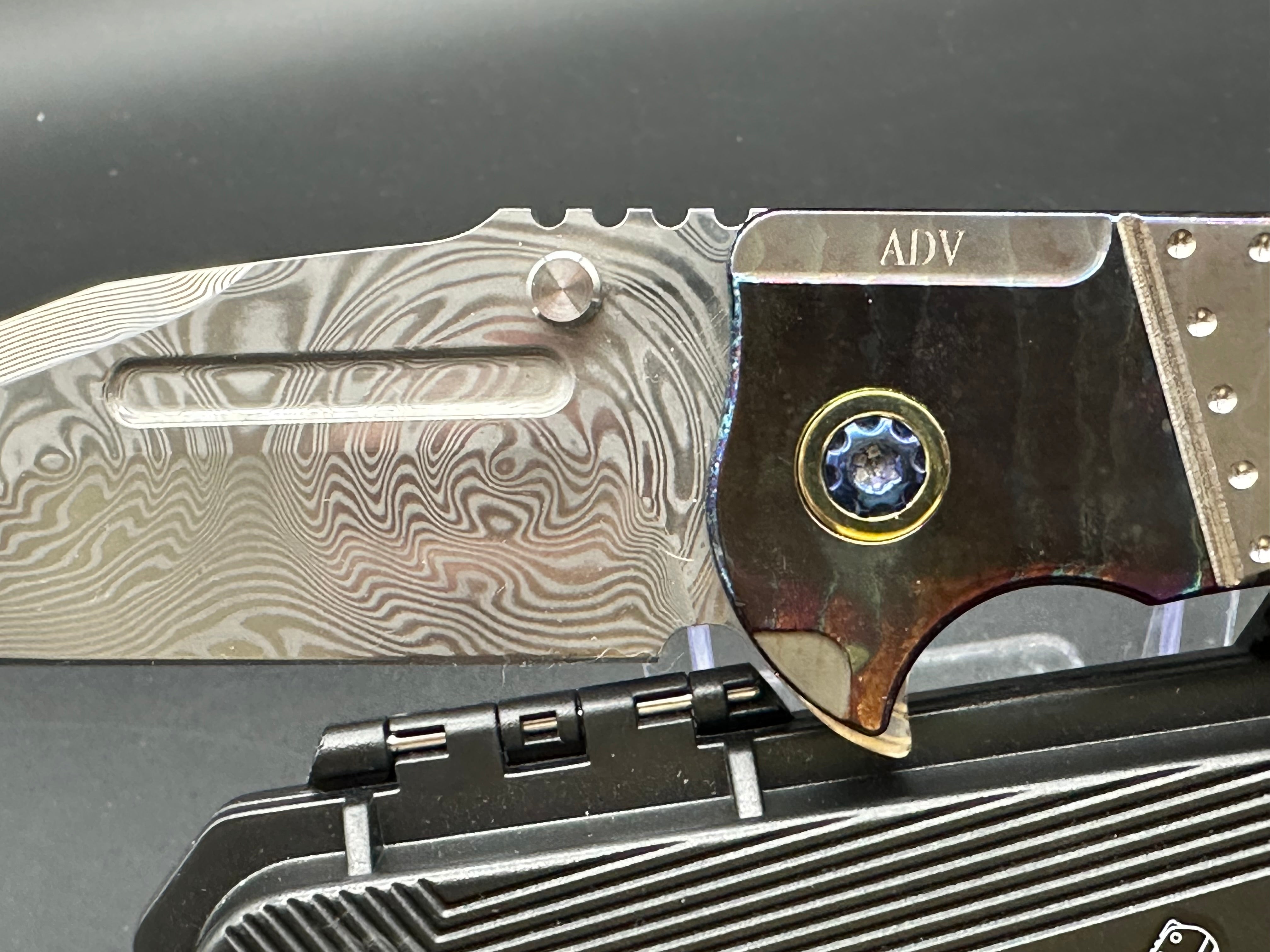 Andre De Villiers Custom Invader Knife - High-Quality Handmade Tactical Folding Knife for Outdoor, Survival, and EDC Use