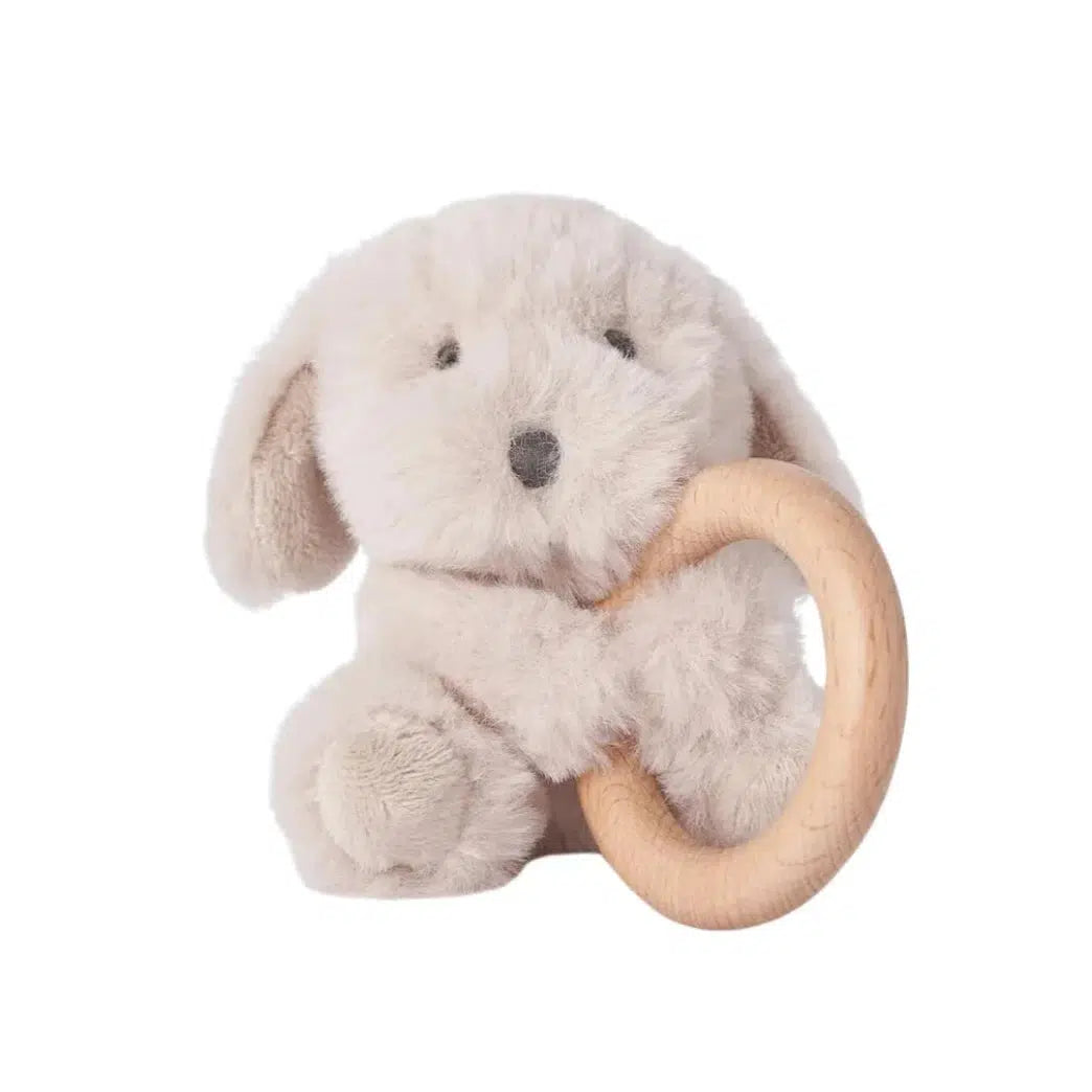 Soft Plush Puppy Ring Rattle Toy for Babies - Cute & Safe Teething & Sensory Development Toy for Newborns & Infants | Perfect for Playtime, Nursery Decor & Baby Shower Gifts