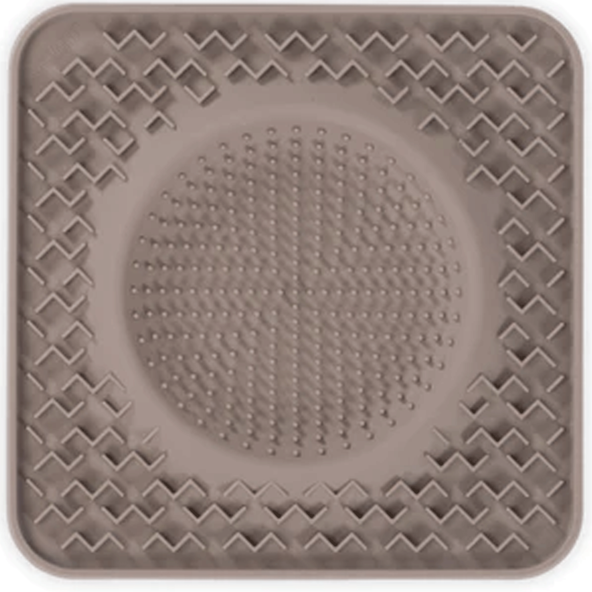 Non-Slip Slow Feeder Dog Bowl with Licking Mat - Grey Pet Dish for Messy Eaters, Anxiety Relief & Mental Stimulation - Perfect for Mealtime, Training & Enrichment Activities