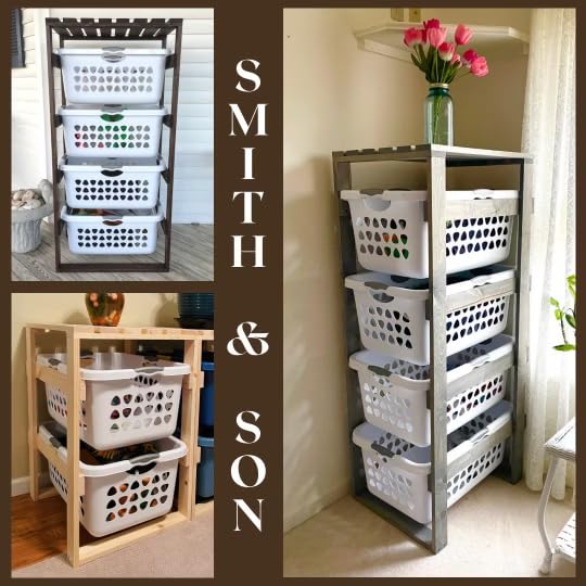 3-Tier Rolling Laundry Basket Holder with Wheels - Space-Saving Narrow Storage Shelf for Clothes, Towels & Toys - Perfect for Small Bathrooms, Laundry Rooms & Closets