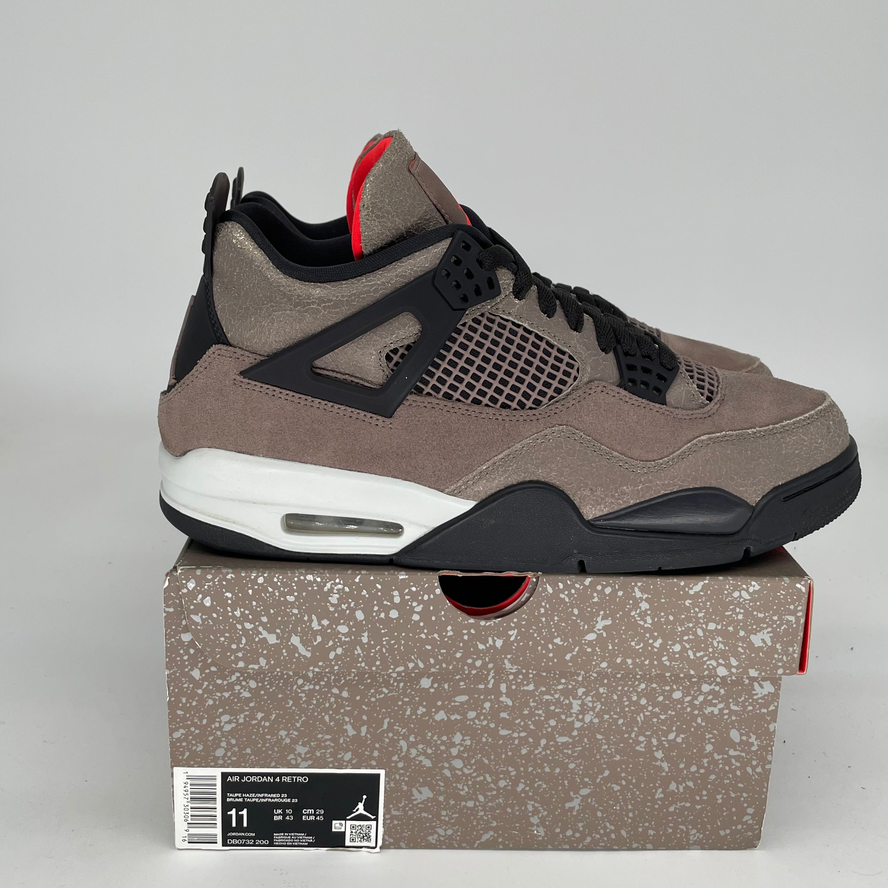 AIR JORDAN 4 TAUPE HAZE Men's Basketball Shoes - Size 11 (DB0732-200) - Retro Sneakers for Casual Wear & Street Style