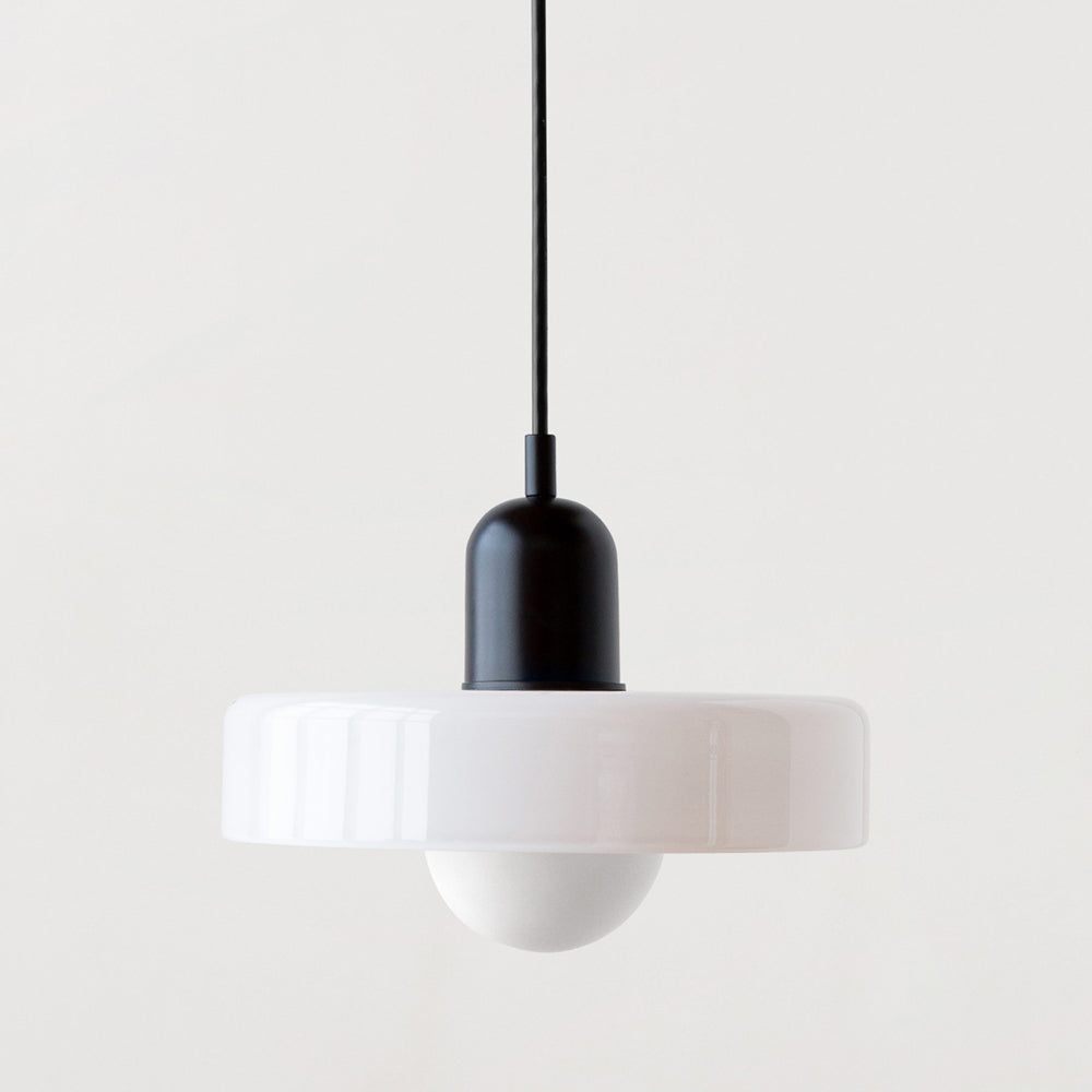 Modern Glass Pendant LED Light Fixture - Elegant Hanging Chandelier for Dining Room, Kitchen Island & Bedroom Lighting Decor
