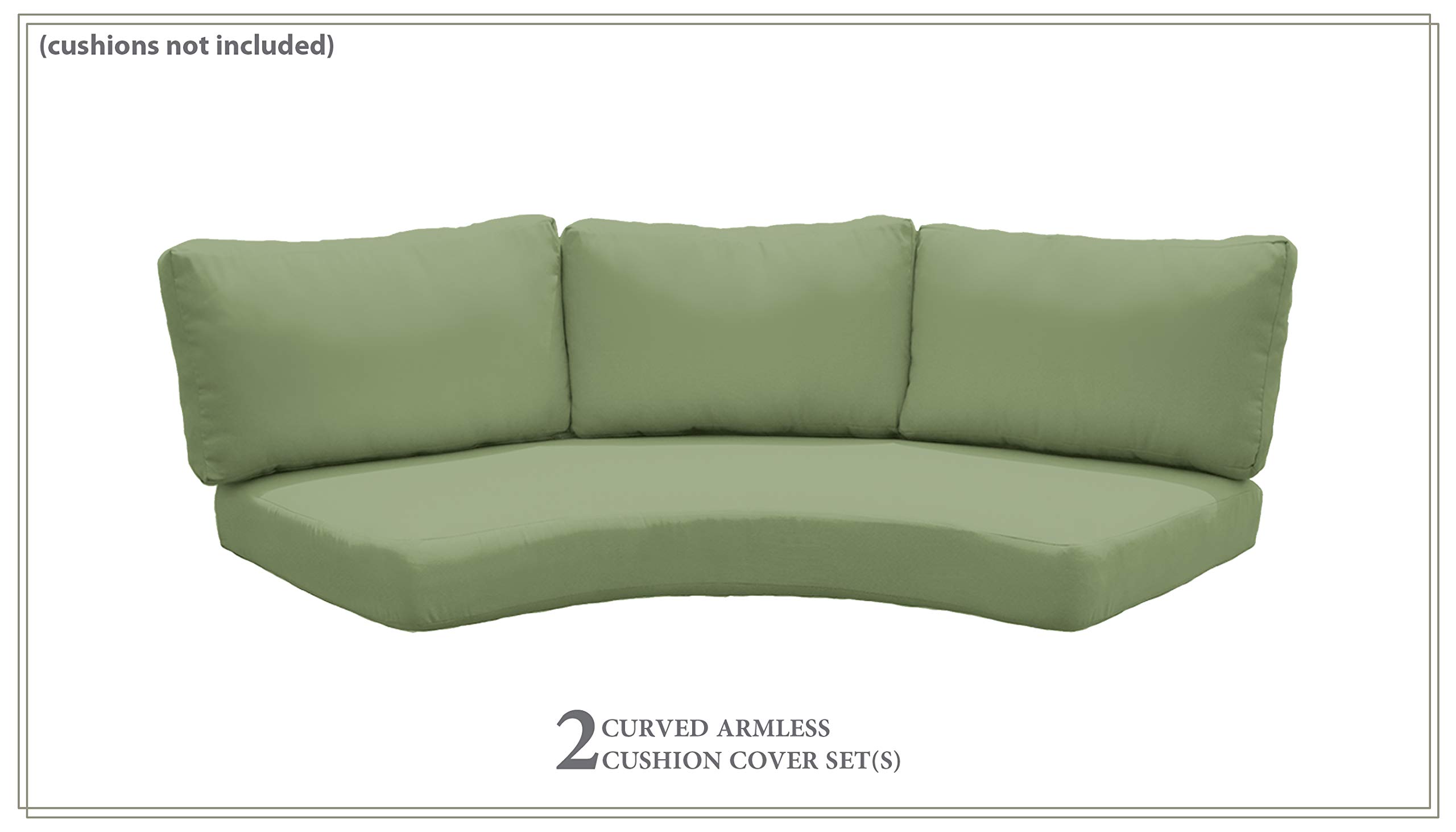 TK Classics High Back Cover Set in Cilantro Green for LAGUNA-04c Patio Furniture - Replacement Cushion Covers Only (No Cushions Included) - Perfect for Outdoor Lounging & Poolside Relaxation