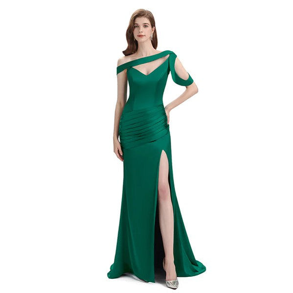 Emerald Green Mermaid Bridesmaid Dresses - Elegant Mismatched Formal Gowns for Wedding Party, WG776 | Perfect for Beach Weddings, Evening Receptions & Special Occasions