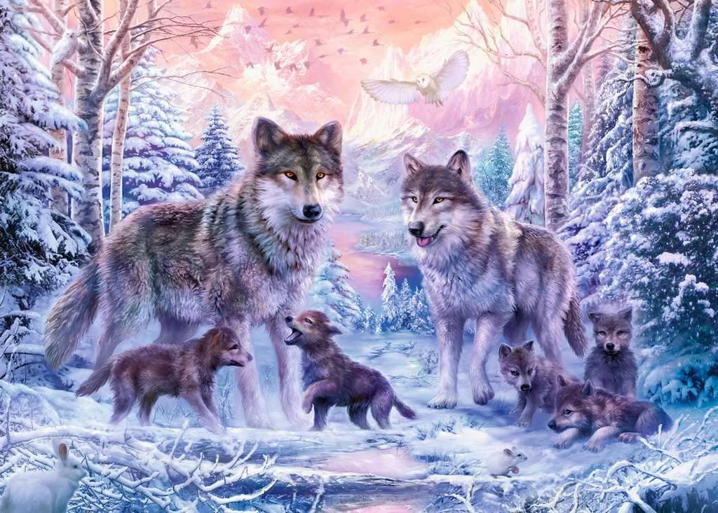 Ravensburger 1000 Piece Adult Jigsaw Puzzle - Arctic Wolves (19146) - Perfect for Relaxation, Family Bonding & Home Decor