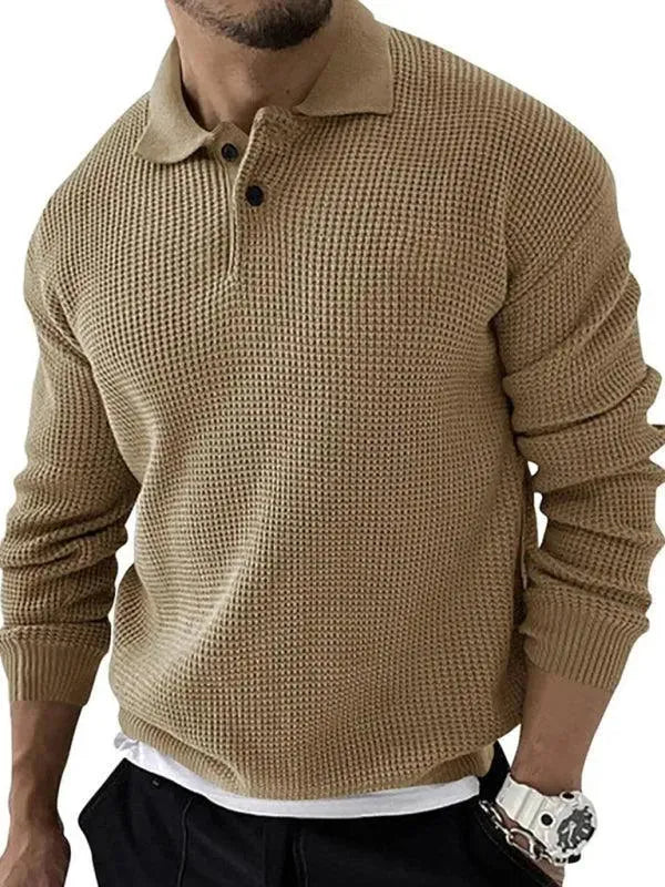 Men's Urban Polo Pullover Sweater - Stylish & Comfortable Knitwear for Casual Wear, Office & Outdoor Activities