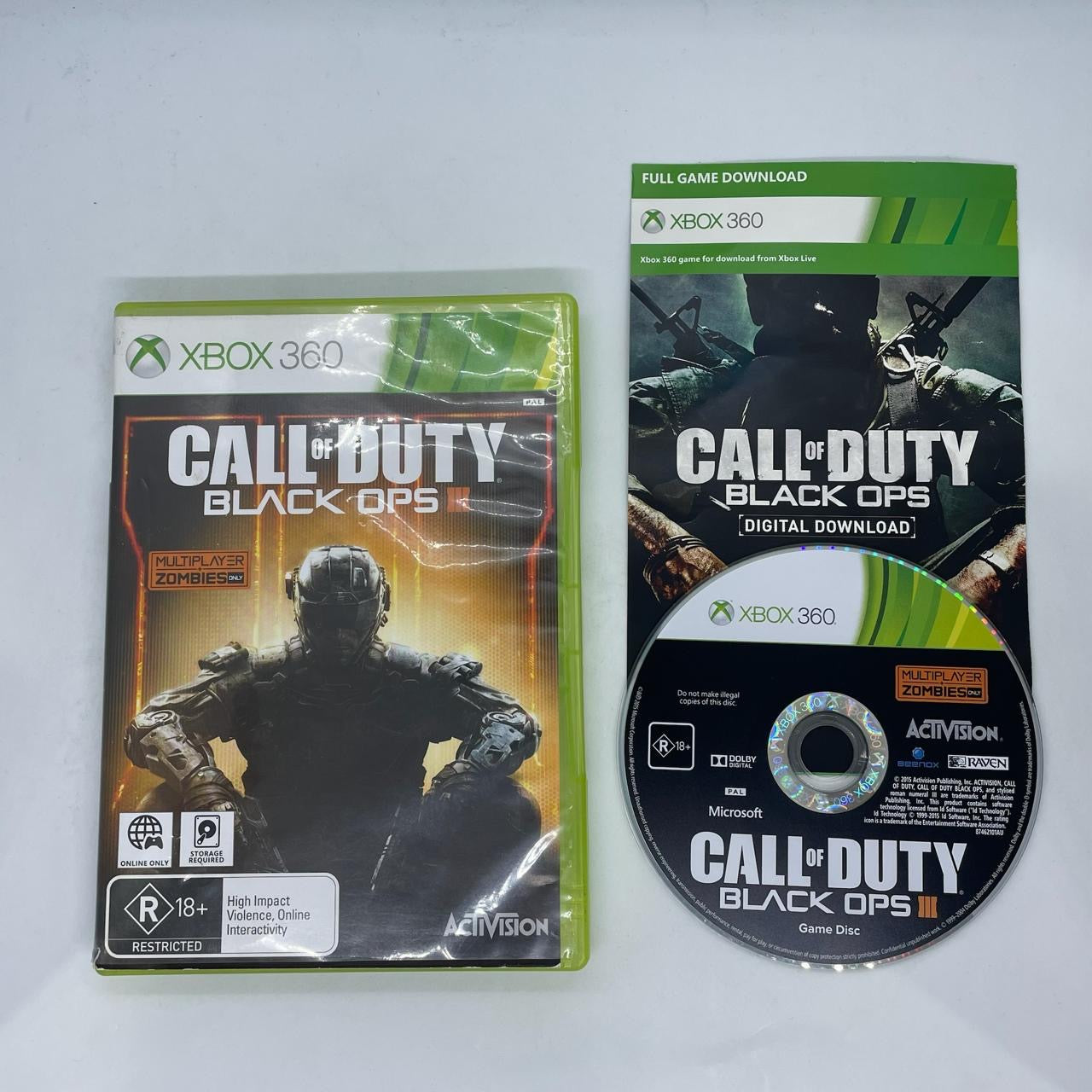 Call of Duty Black Ops III - Xbox 360 Game with Manual (PAL Version) | First-Person Shooter Action Game for Multiplayer & Campaign Mode