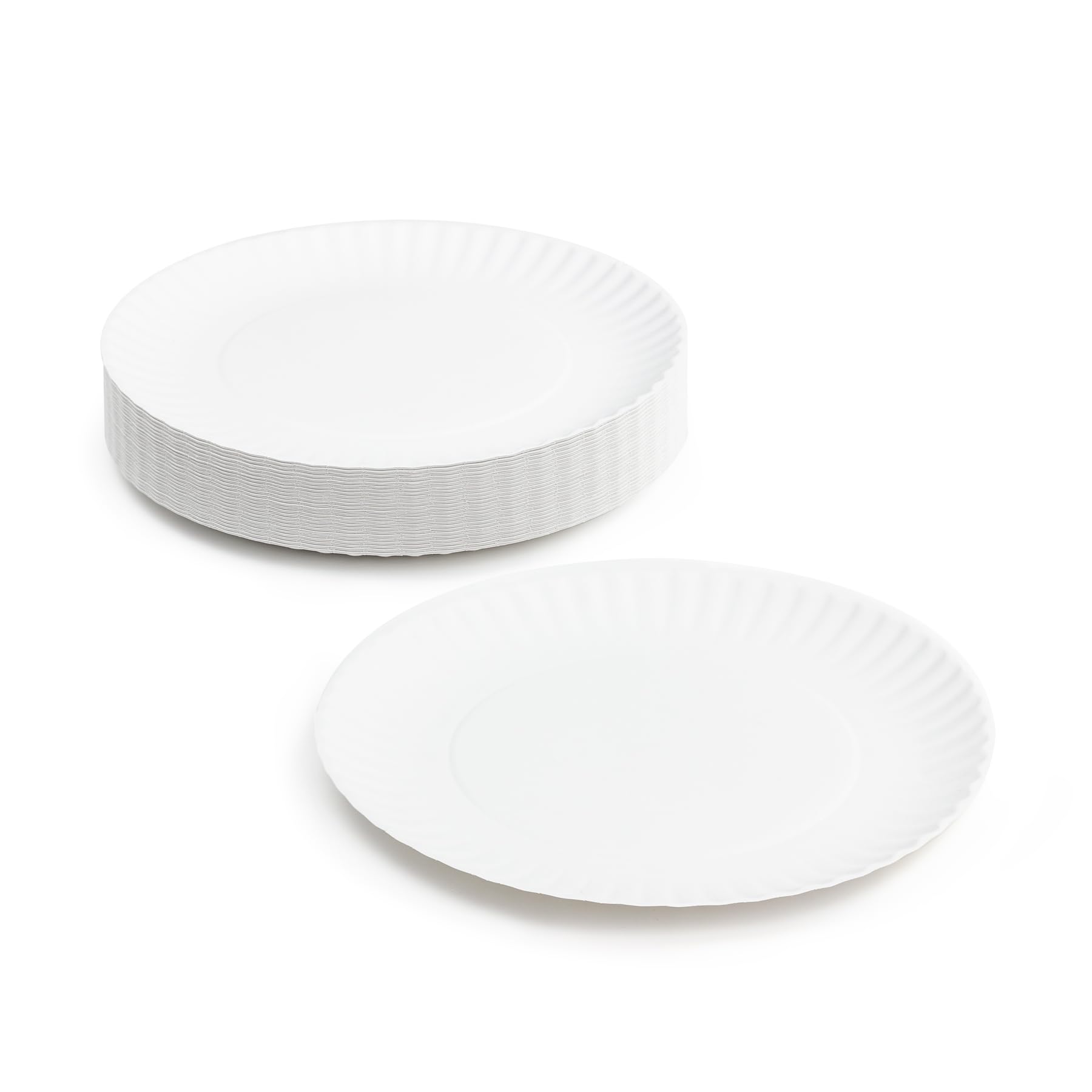 Hygloss Products 9-Inch White Uncoated Paper Plates - Eco-Friendly, Recyclable & Disposable Bulk Pack of 1200 - Perfect for Parties, Picnics, School Events, Arts & Crafts Projects