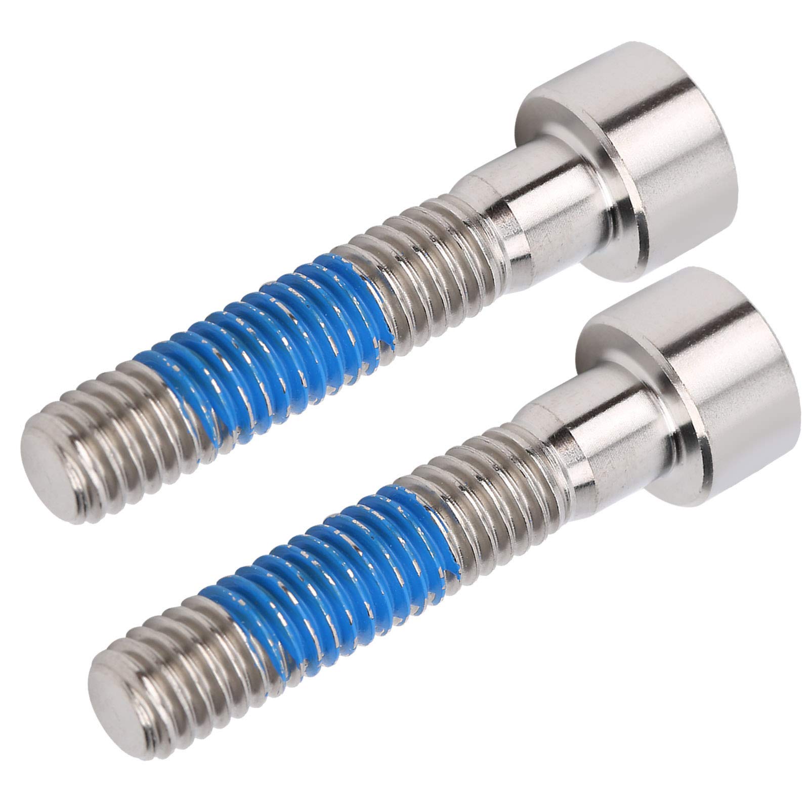 2 Pack M6x30mm High Strength Bike Screws - Lightweight Bicycle Handlebar Stem Bolts for Mountain Bike & Road Bike Headset | Perfect for Bike Repairs & Upgrades