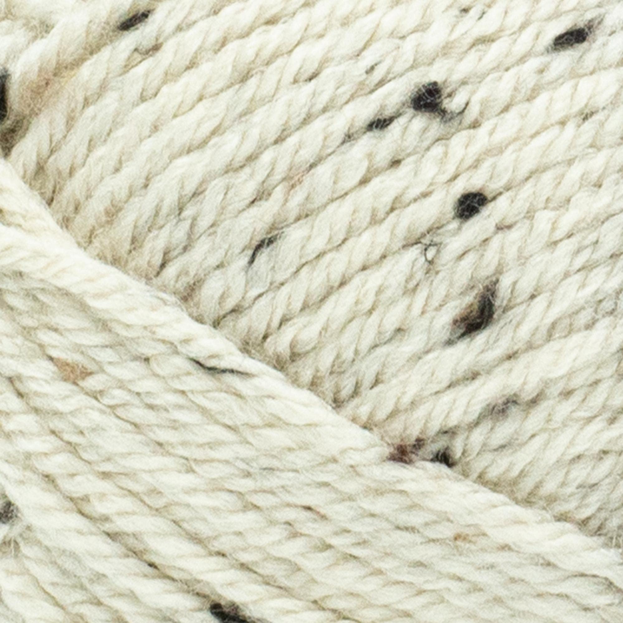 Lion Brand Yarn Basic Stitch Anti-Pilling Knitting & Crochet Yarn - 3-Pack, Soft Almond Tweed - Perfect for Scarves, Blankets & DIY Crafts