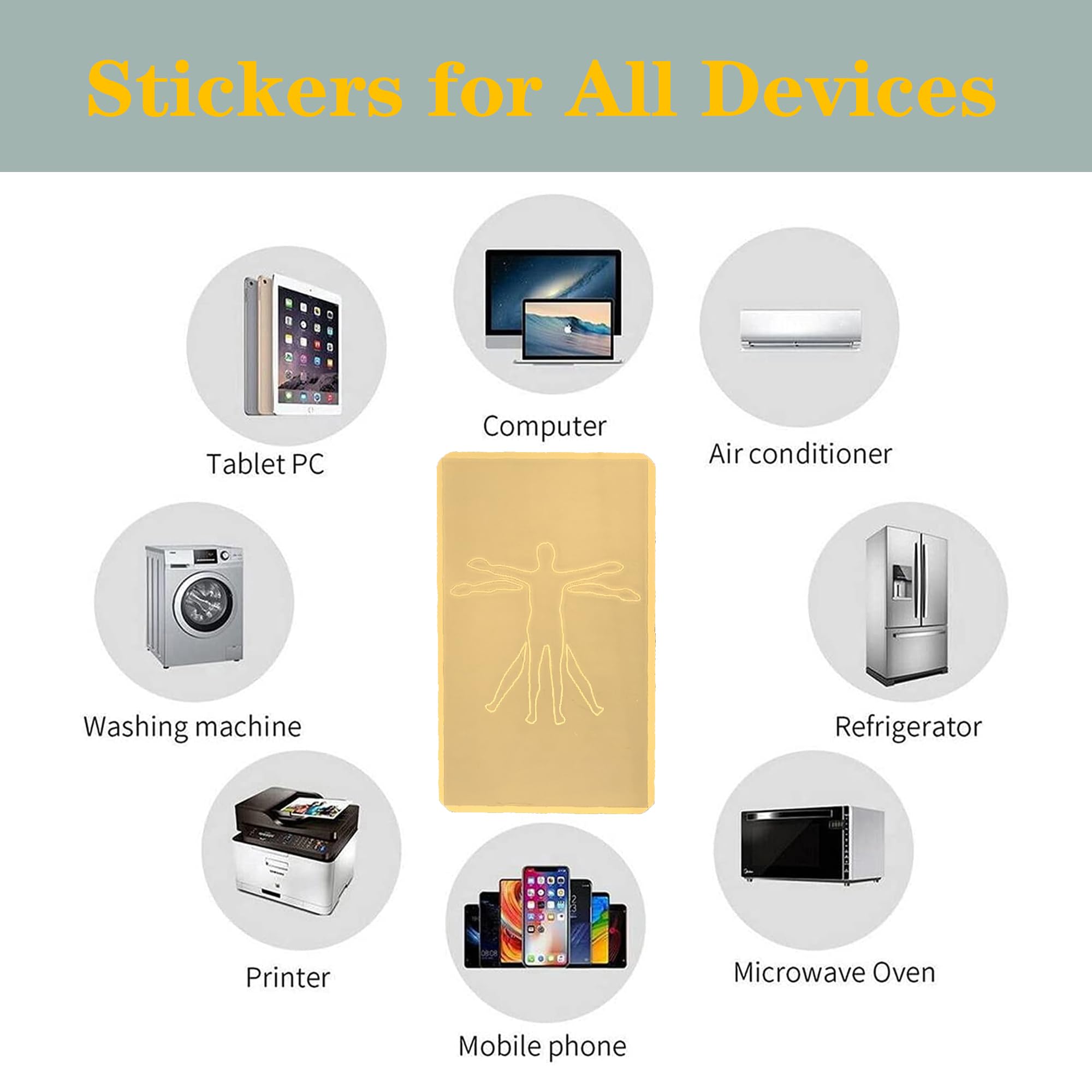 10-Pack Anti-Blue Light Screen Protector Stickers for Phones, Laptops, Tablets & TVs - 99% UV Protection for All Devices | Reduce Eye Strain While Working, Gaming & Browsing