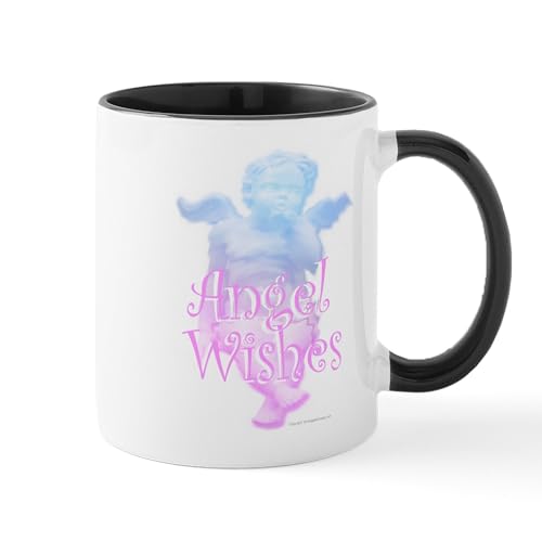 White/Black Inside - Angel Wishes Mug