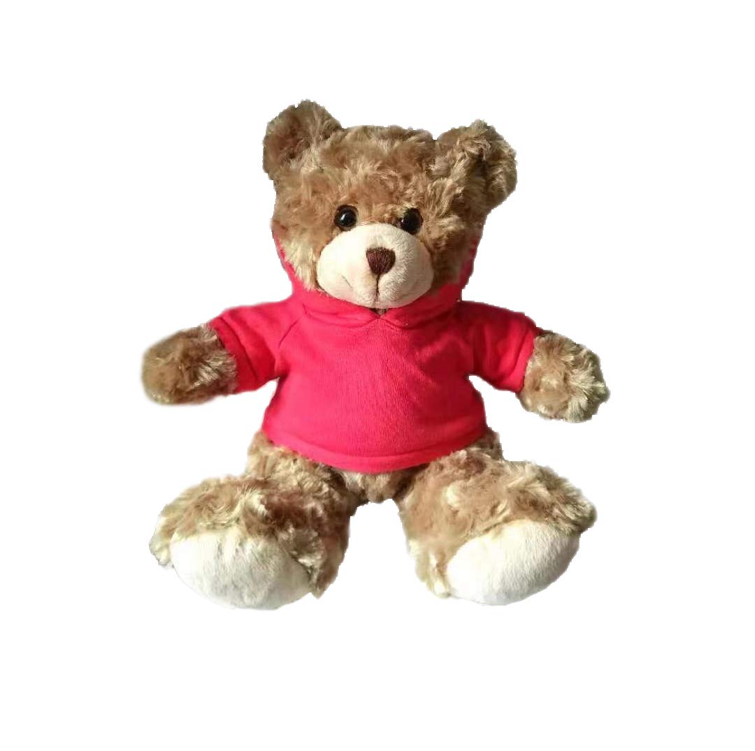 9 Inch Soft Mocha Teddy Bear Stuffed Animal - Personalized T-Shirt Text, Valentine's Day Gift for Couples & Lovers | Perfect for Anniversaries, Romantic Surprises & Cuddly Home Decor