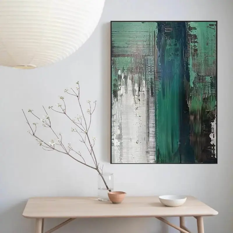 Abstract Painting #AB 011 - Modern Wall Art Decor for Living Room, Bedroom & Office | Handmade Canvas Artwork
