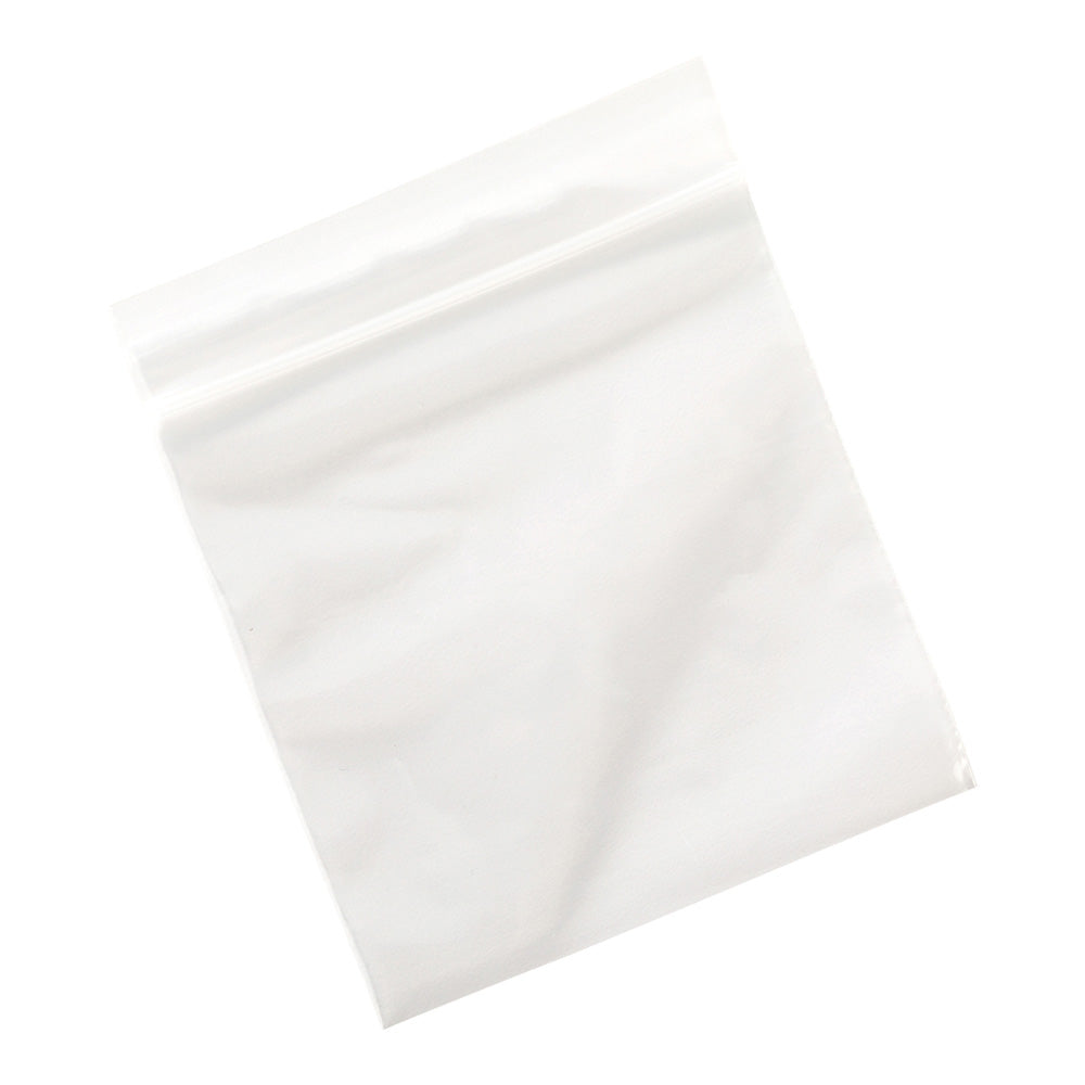 BPA Free Clear Plastic Zip Bags - 4 x 4 Inches, 100 Count Box | High Clarity Resealable Storage Bags for Organizing Jewelry, Crafts, Snacks & Office Supplies