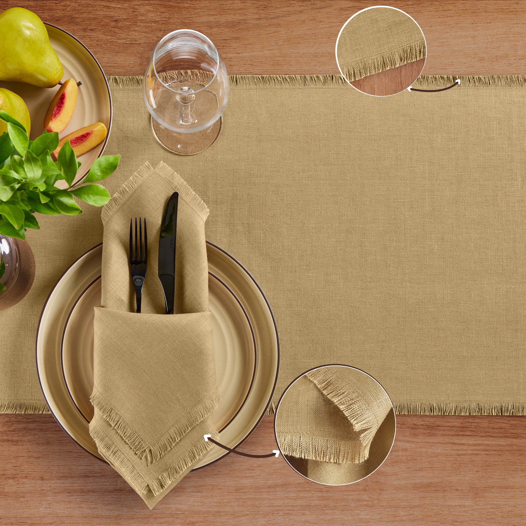 Elegant Fringe Table Runner for Dining Room Decor - Perfect for Weddings, Parties, and Home Decoration