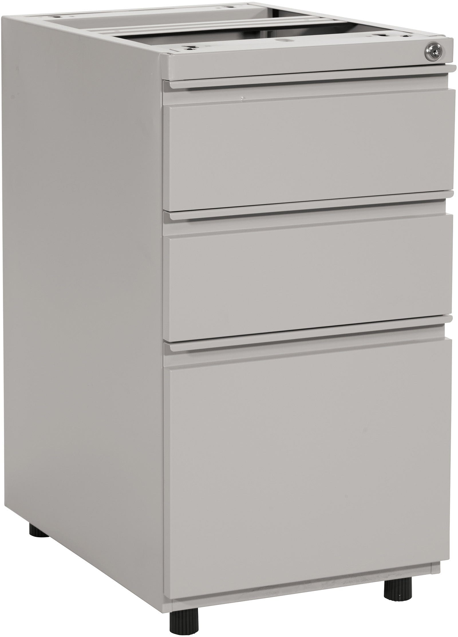 Office Star 22 Open Top Pedestal with Adjustable Glides - Heavy Duty Mobile File Cabinet for Office Organization & Document Storage