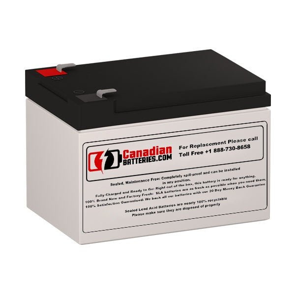 12V 12Ah Replacement Battery for Xnb Sn12012 with F1 Terminals - Perfect for Power Wheels, Scooters, and Emergency Backup Power