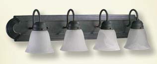 5-Light Toasted Sienna White Glass Bathroom Vanity Light Fixture - Perfect for Modern Home Decor & Bathroom Lighting Upgrade