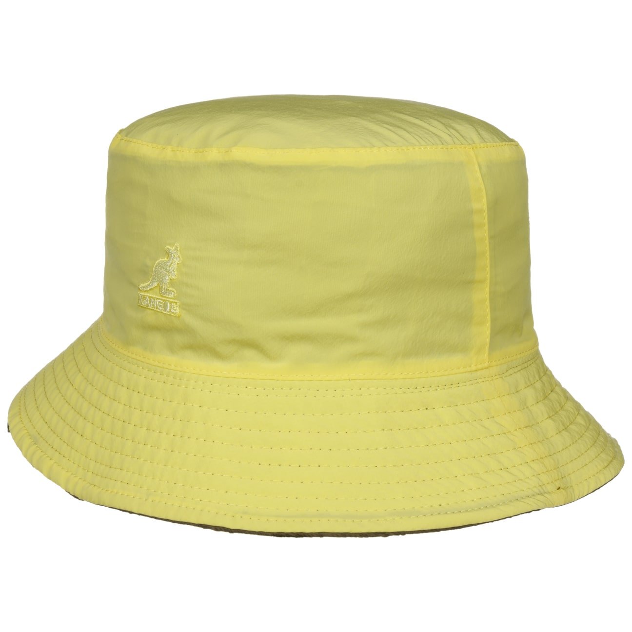 Kangol Pucker Check Bucket Reversible Hat - Stylish Unisex Sun Protection for Outdoor Activities, Travel & Casual Wear