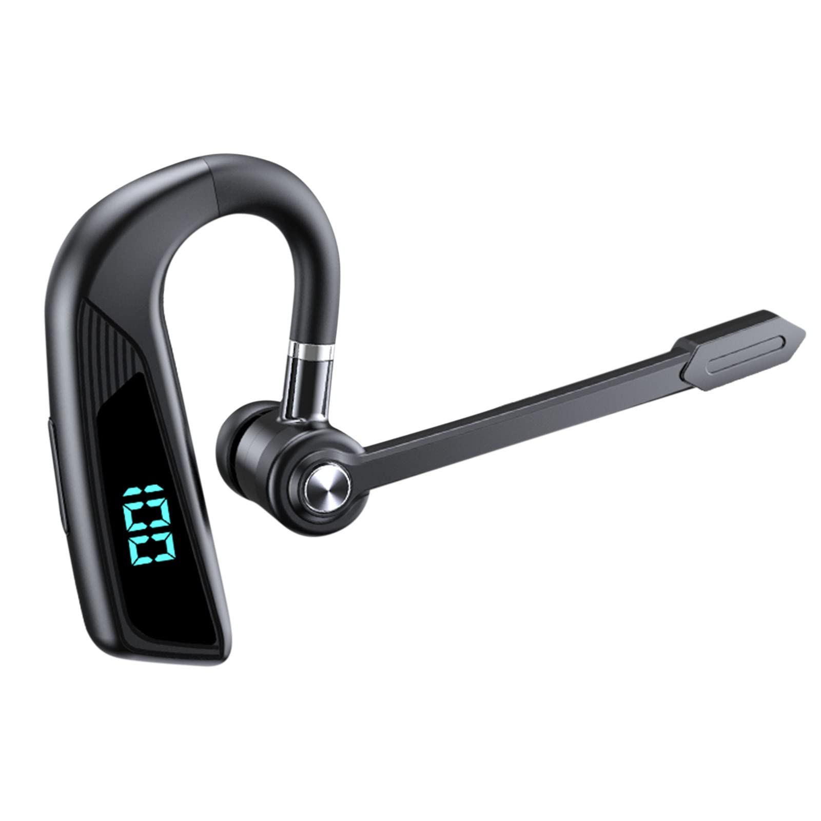 Single Ear Stereo Bluetooth Headset - Wireless In-Ear Headphones for Hands-Free Calls, Business, Driving & Sports | Lightweight Comfort for Workouts, Commuting & Office Use