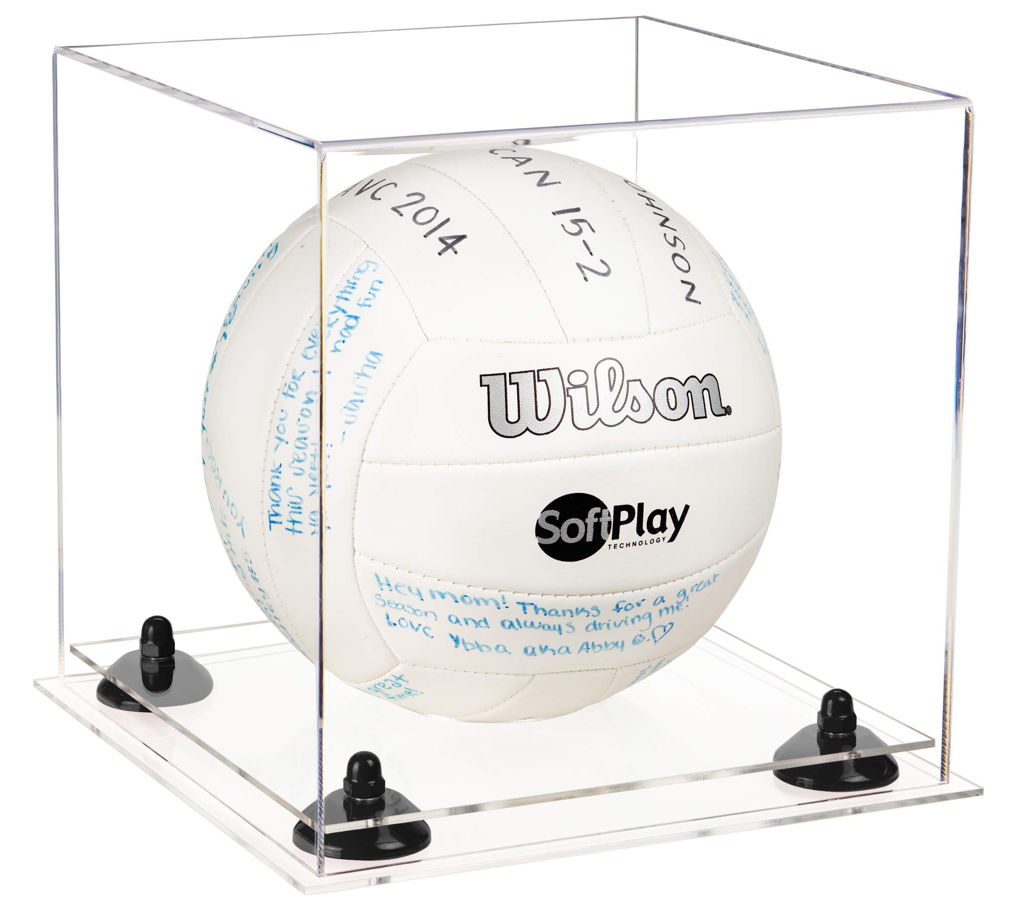 Premium Acrylic Volleyball Display Case - Shatterproof & UV Protected for Sports Memorabilia - Perfect for Trophy Rooms, Home Decor, and Sports Fan Gifts