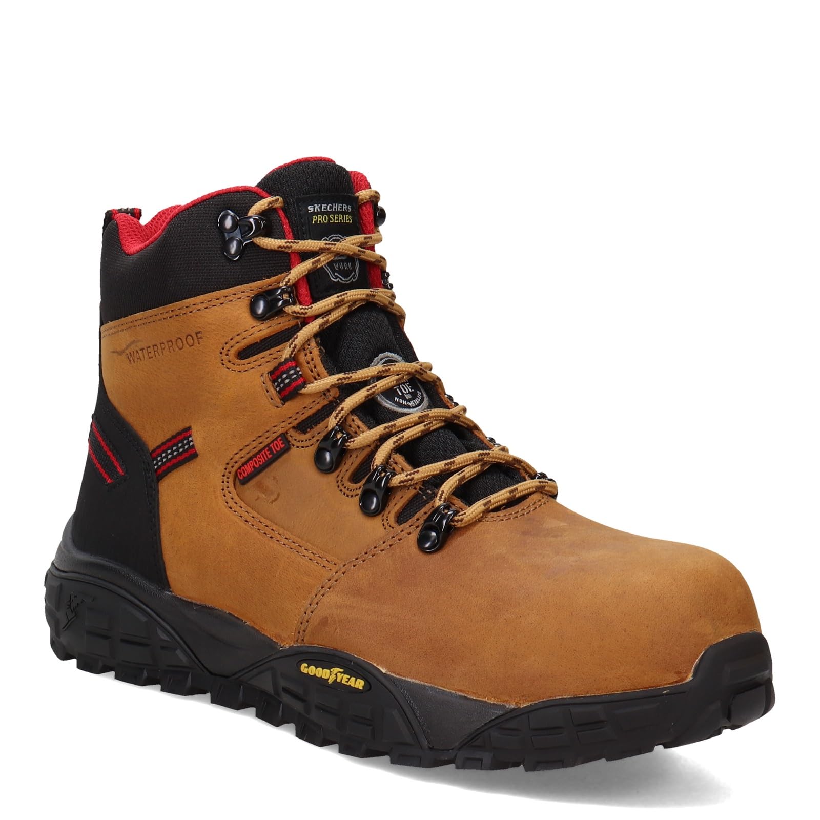 Skechers Men's Work Shoes with Padded Collar & Composite Toe - Comfortable Safety Footwear for Construction, Warehouse & Outdoor Work