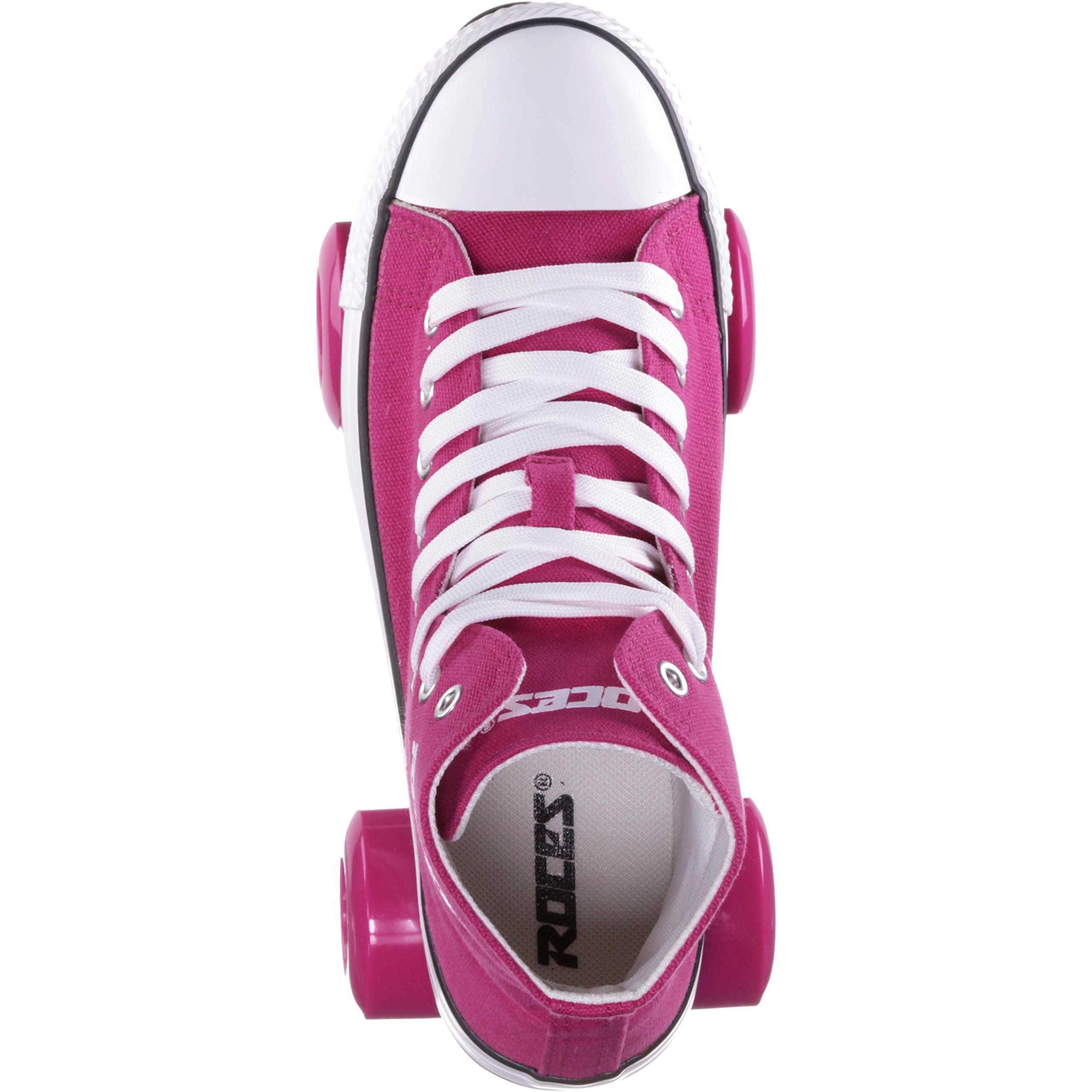 Roces Chuck Classic Roller Skates for Women & Men - Retro Style Quad Roller Skates with High Ankle Support - Perfect for Outdoor, Rink, Roller Disco & 80s Themed Parties