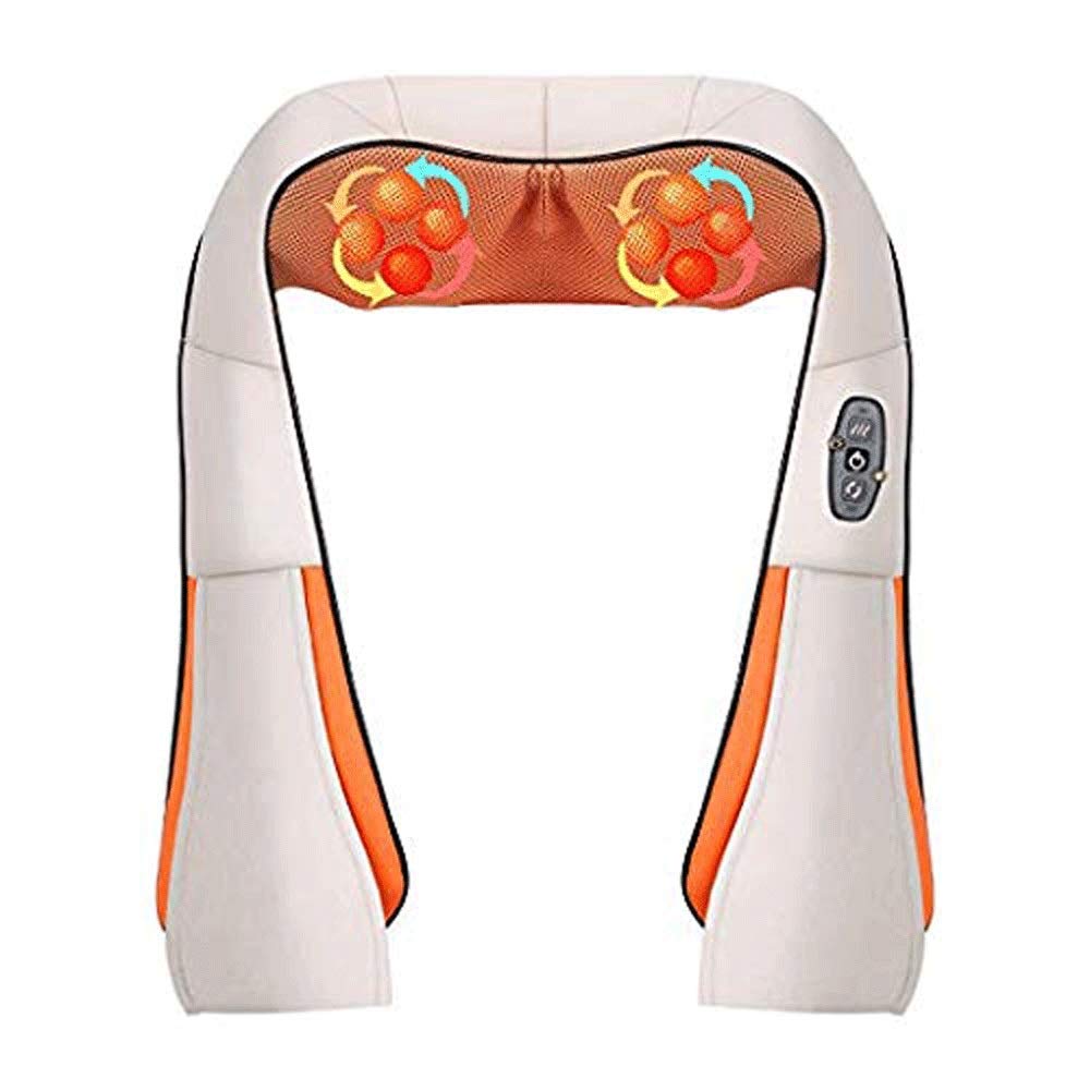 Electric Shiatsu Massager with Heat - 3D Deep Tissue Kneading for Neck, Shoulder, Back, Leg & Foot Pain Relief - Portable Massage Pillow for Home, Office & Car - Perfect for Relaxation, Stress Relief & Muscle Recovery