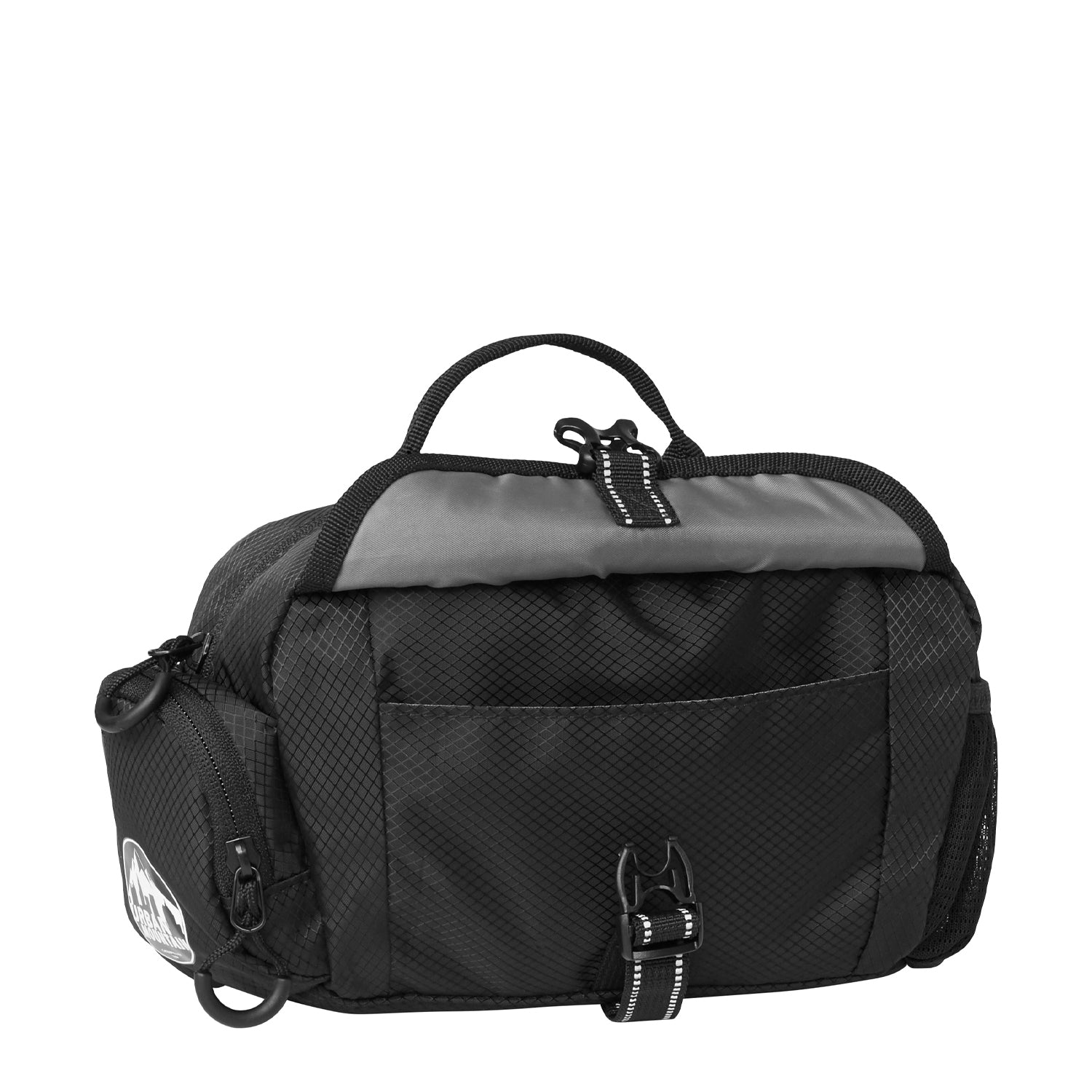 CAT FUJI Waist Bumbag - Black | Durable Crossbody Fanny Pack for Hiking, Travel & Outdoor Adventures