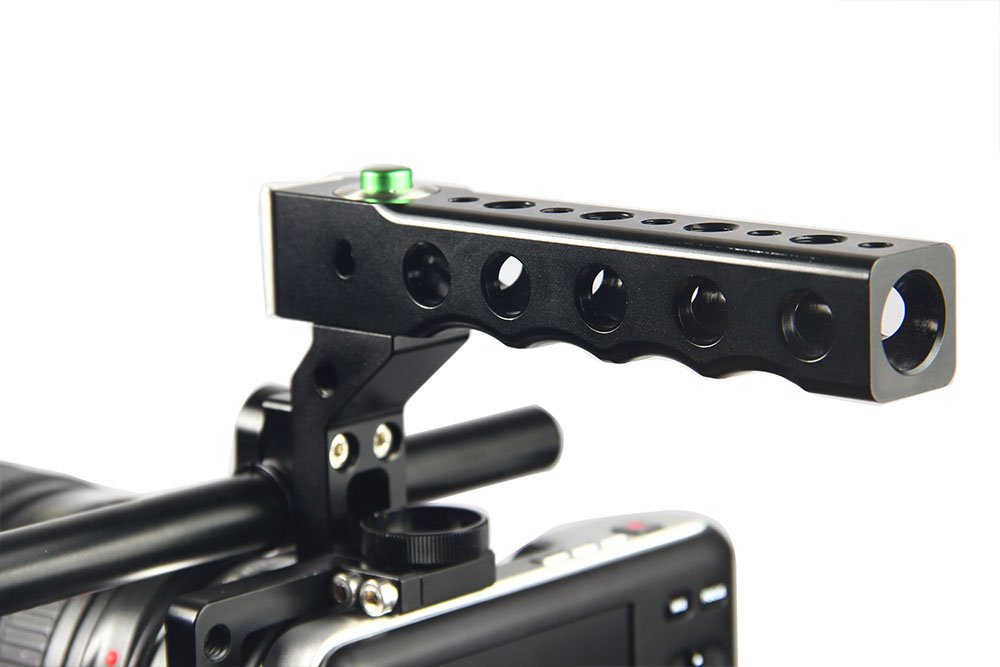 Lanparte BMPCC-01 Blackmagic Pocket Cinema Camera Cage for Blackmagic Pocket 4K/6K - Aluminum Alloy Rig with 15mm Rod Clamps & Cold Shoe Mount - Professional DSLR Stabilizer for Filmmaking, Vlogging and Video Production
