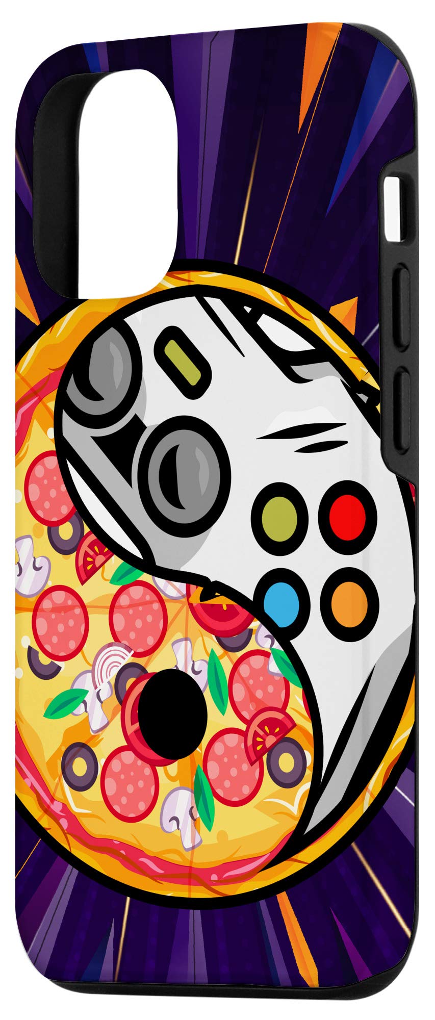 iPhone 12/12 Pro Kawaii Anime Gaming Case - Cute Pizza Controller Design for Gamers | Perfect Gift for Video Game Lovers & Anime Fans | Protective Phone Cover for Gaming Enthusiasts