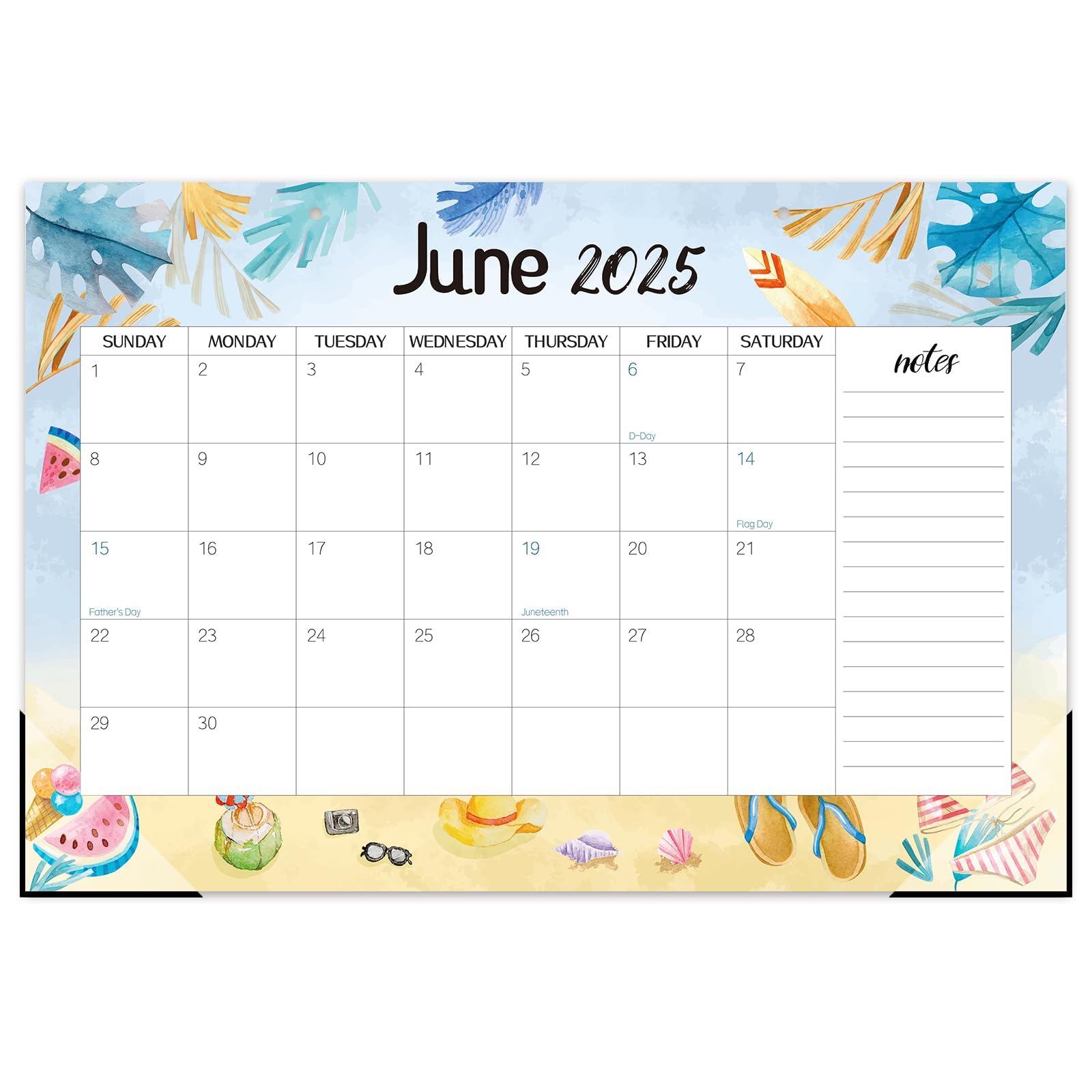 Guasslee 2025-2026 Monthly Desk Calendar | 19-Month Planner (June 2025 - December 2026) | 17