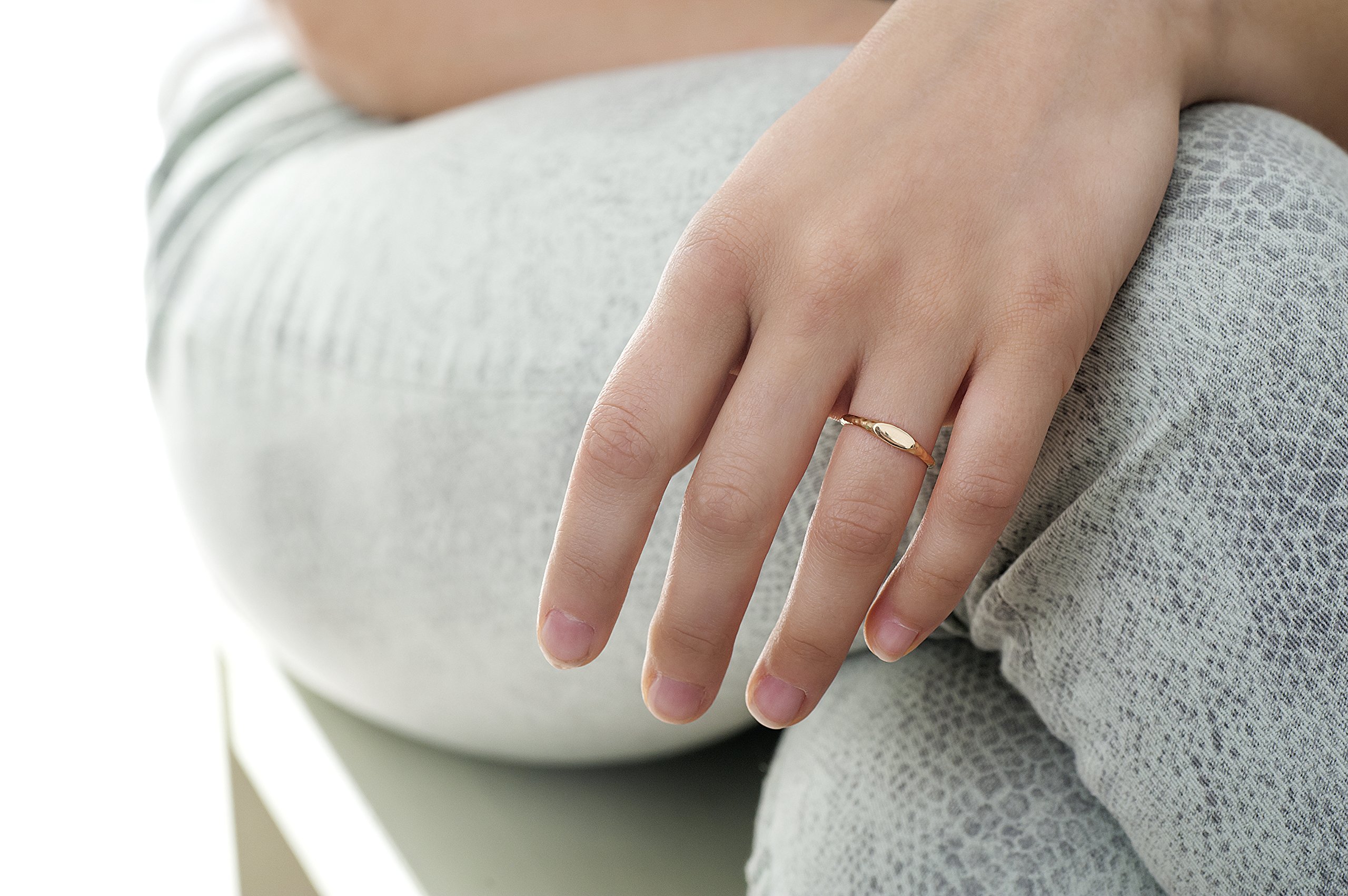 14K Solid Gold Wedding Band & Signet Ring for Men & Women – Elegant & Durable for Weddings, Anniversaries, and Everyday Wear