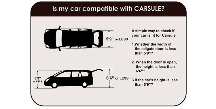 Portable Car Pop Up Cabin Tent - 2m x 1.8m x 2m Waterproof Camping Shelter for Outdoor Adventures, Road Trips & Beach Camping