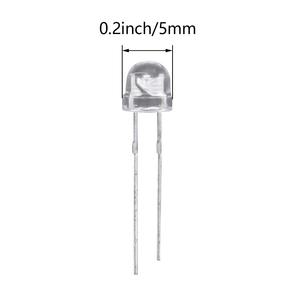 Othmro 86Pcs 5mm Red LED Diodes Bulbs - DIY Christmas Lights, Holiday Decorations, Home Lighting Projects - Perfect for DIY Electronics, Christmas Tree Decor, Party Lights, and Craft Projects